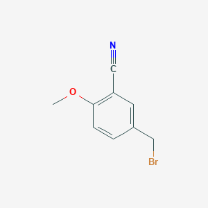 molecular formula C9H8BrNO B1289213 5-(Bromomethyl)-2-methoxybenzonitrile CAS No. 320407-91-8