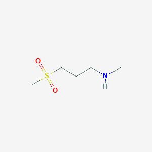 molecular formula C5H13NO2S B1289220 (3-Methanesulfonylpropyl)(methyl)amine 