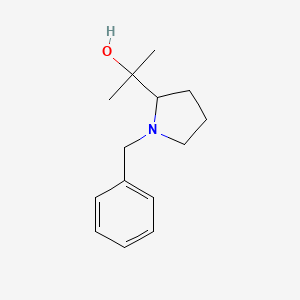 molecular formula C14H21NO B1289222 2-(1-Benzylpyrrolidin-2-yl)propan-2-ol CAS No. 74798-59-7