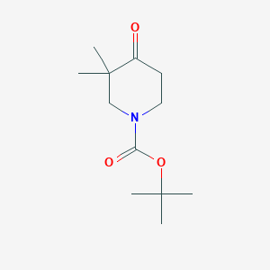 molecular formula C12H21NO3 B1289224 叔丁基 3,3-二甲基-4-氧代哌啶-1-羧酸酯 CAS No. 324769-06-4