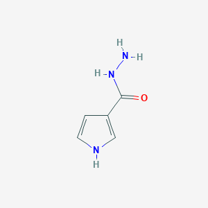 molecular formula C5H7N3O B12892258 1h-Pyrrole-3-carbohydrazide CAS No. 50561-16-5