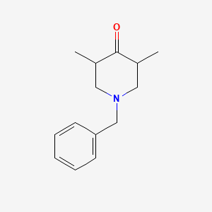 molecular formula C14H19NO B1289226 1-苄基-3,5-二甲基哌啶-4-酮 CAS No. 836-21-5
