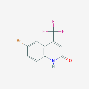molecular formula C10H5BrF3NO B1289227 6-bromo-4-(trifluoromethyl)quinolin-2(1H)-one CAS No. 328955-61-9