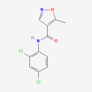 molecular formula C11H8Cl2N2O2 B12892278 N-(2,4-Dichlorophenyl)-5-methylisoxazole-4-carboxamide CAS No. 61669-26-9