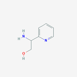 molecular formula C7H10N2O B1289229 2-Amino-2-(pyridin-2-yl)ethanol CAS No. 724463-80-3