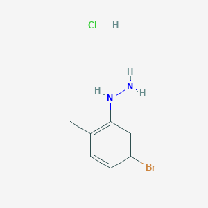 molecular formula C7H10BrClN2 B1289230 (5-溴-2-甲基苯基)肼盐酸盐 CAS No. 214915-80-7