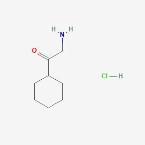 molecular formula C8H16ClNO B1289234 2-Amino-1-cyclohexylethanone hydrochloride CAS No. 349495-48-3