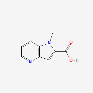 molecular formula C9H8N2O2 B12892353 1-Methyl-1h-pyrrolo[3,2-b]pyridine-2-carboxylic acid 