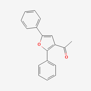 molecular formula C18H14O2 B12892467 1-(2,5-Diphenylfuran-3-YL)ethanone CAS No. 56138-16-0