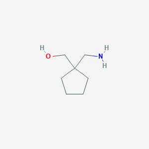 molecular formula C7H15NO B1289248 [1-(Aminomethyl)cyclopentyl]methanol CAS No. 2239-31-8