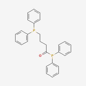 molecular formula C28H26OP2 B12892499 1,4-Bis(diphenylphosphino)butan-1-one 