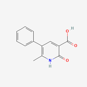 molecular formula C13H11NO3 B1289250 6-Methyl-2-oxo-5-phenyl-1,2-dihydropyridine-3-carboxylic acid CAS No. 10176-79-1