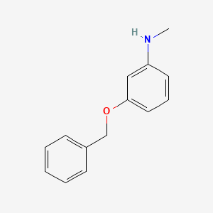 molecular formula C14H15NO B1289255 3-(苄氧基)-N-甲基苯胺 CAS No. 33905-38-3