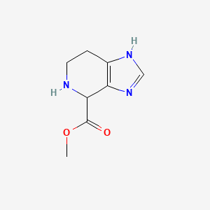 molecular formula C8H11N3O2 B1289256 Methyl 4,5,6,7-tetrahydro-3H-imidazo[4,5-c]pyridine-4-carboxylate CAS No. 166814-31-9