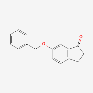 molecular formula C16H14O2 B1289264 6-(Benzyloxy)-2,3-dihydro-1H-inden-1-one CAS No. 25083-80-1