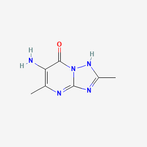 molecular formula C7H9N5O B1289268 6-Amino-2,5-dimethyl[1,2,4]triazolo[1,5-a]pyrimidin-7-ol CAS No. 900319-17-7