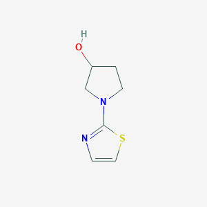 molecular formula C7H10N2OS B1289269 1-(Thiazol-2-yl)pyrrolidin-3-ol CAS No. 1342562-45-1
