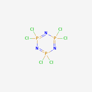 molecular formula Cl6N3P3 B128928 Hexachlorophosphazene CAS No. 940-71-6