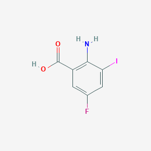 molecular formula C7H5FINO2 B1289280 2-Amino-5-fluoro-3-iodobenzoic acid CAS No. 331647-14-4