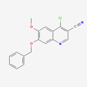 7-(Benzyloxy)-4-chloro-6-methoxyquinoline-3-carbonitrile