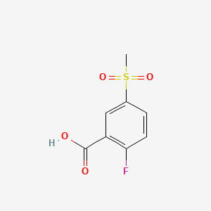molecular formula C8H7FO4S B1289291 2-Fluoro-5-(methylsulfonyl)benzoic acid CAS No. 247569-56-8