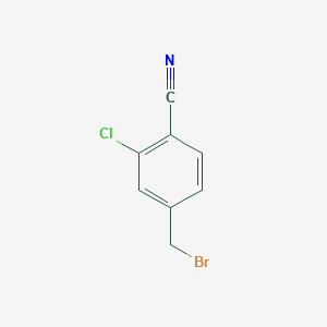 molecular formula C8H5BrClN B1289302 4-(Bromomethyl)-2-chlorobenzonitrile CAS No. 83311-25-5