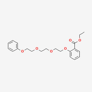 molecular formula C21H26O6 B12893042 Ethyl 2-(2-(2-(2-phenoxyethoxy)ethoxy)ethoxy)benzoate 
