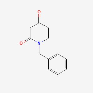 molecular formula C12H13NO2 B1289306 1-苄基哌啶-2,4-二酮 CAS No. 70571-31-2