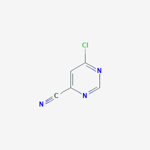 molecular formula C5H2ClN3 B1289307 6-Chloropyrimidine-4-carbonitrile CAS No. 939986-65-9