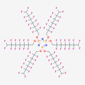 molecular formula C42H18F72N3O6P3 B128931 Hexakis(1H,1H,7H-perfluoroheptoxy)phosphazine CAS No. 3830-74-8