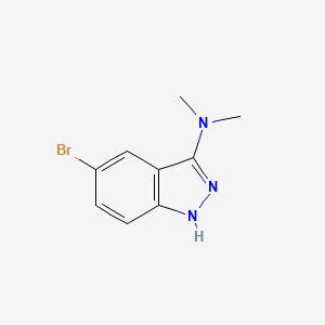 molecular formula C9H10BrN3 B1289319 5-bromo-N,N-dimethyl-1H-indazol-3-amine CAS No. 552331-32-5