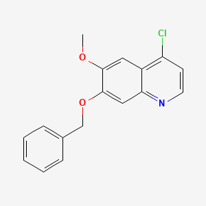 molecular formula C17H14ClNO2 B1289321 7-(苄氧基)-4-氯-6-甲氧基喹啉 CAS No. 286371-49-1