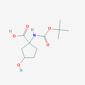 1-Tert-butoxycarbonylamino-3-hydroxy-cyclopentanecarboxylic acid