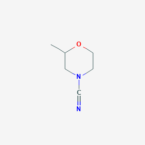molecular formula C6H10N2O B128935 2-Methylmorpholine-4-carbonitrile CAS No. 150932-27-7