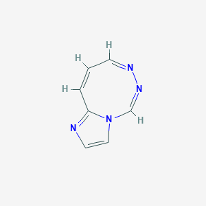 molecular formula C7H6N4 B12893533 Imidazo[1,2-d][1,2,4]triazocine 