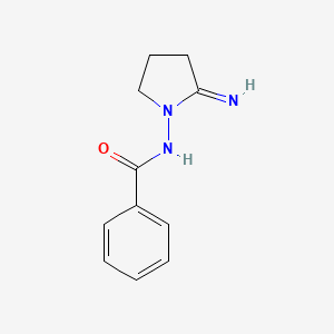 molecular formula C11H13N3O B12893647 N-(2-Iminopyrrolidin-1-yl)benzamide CAS No. 89569-62-0