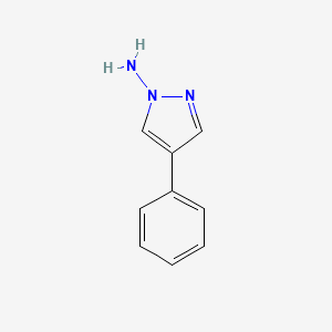 molecular formula C9H9N3 B12893831 4-Phenyl-1H-pyrazol-1-amine CAS No. 99939-04-5