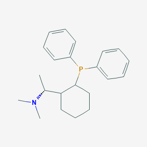 molecular formula C22H30NP B12893864 (1R)-1-(2-(Diphenylphosphino)cyclohexyl)-N,N-dimethylethanamine 