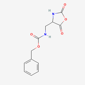 molecular formula C12H12N2O5 B12893876 Benzyl [(2,5-dioxo-1,3-oxazolidin-4-yl)methyl]carbamate CAS No. 76421-05-1
