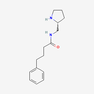 molecular formula C15H22N2O B12893881 Benzenebutanamide, N-[(2R)-2-pyrrolidinylmethyl]- CAS No. 828928-53-6