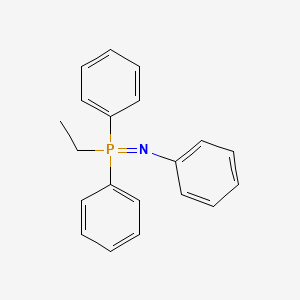 molecular formula C20H20NP B12893912 Ethyl(diphenyl)(phenylimino)-lambda~5~-phosphane CAS No. 17985-99-8