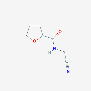 molecular formula C7H10N2O2 B12893945 N-(Cyanomethyl)tetrahydrofuran-2-carboxamide 