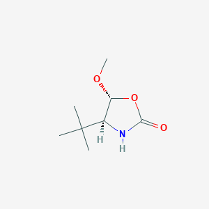 molecular formula C8H15NO3 B12894016 (4S,5R)-4-(tert-Butyl)-5-methoxyoxazolidin-2-one 