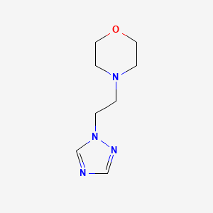 molecular formula C8H14N4O B12894022 4-(2-(1H-1,2,4-Triazol-1-yl)ethyl)morpholine CAS No. 51444-30-5
