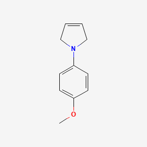 molecular formula C11H13NO B12894043 1-(4-Methoxyphenyl)-2,5-dihydro-1h-pyrrole 