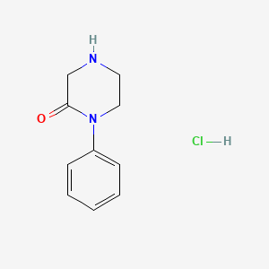 molecular formula C10H13ClN2O B1289406 1-Phenylpiperazin-2-one hydrochloride CAS No. 94783-18-3