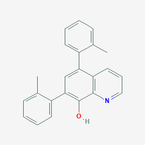 molecular formula C23H19NO B12894069 5,7-Bis(2-methylphenyl)quinolin-8-ol CAS No. 648896-55-3