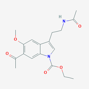 molecular formula C18H22N2O5 B128941 6-Acetyl-N-caboxylate Melatonin Ethyl Ester CAS No. 188397-05-9