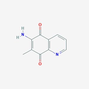 molecular formula C10H8N2O2 B12894104 6-Amino-7-methylquinoline-5,8-dione CAS No. 98332-05-9