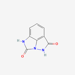molecular formula C8H5N3O2 B12894141 Imidazo[4,5,1-hi]indazole-2,5(1H,4H)-dione CAS No. 65325-63-5